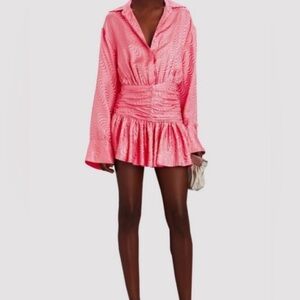 Ronny Kobo Collection Vibrant Pink Mini Dress